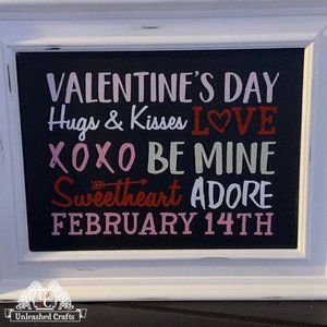 Valentine's Day Subway Art Sign | Home Decor